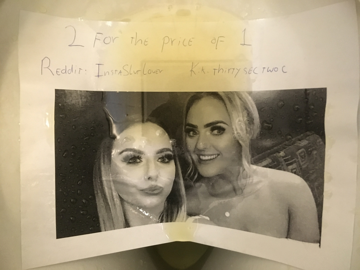Pisstribute “2 for the price of 1” (toilet) #7ujLppV5