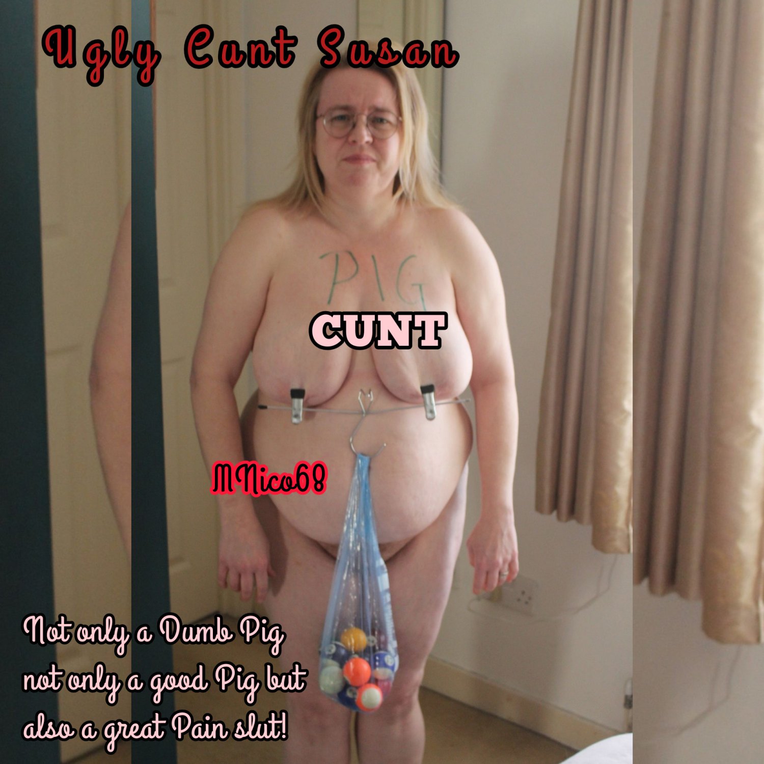 Ugly Cunt Susan, UK Fat Pig to use/abuse/humiliation,comment on... image pic photo